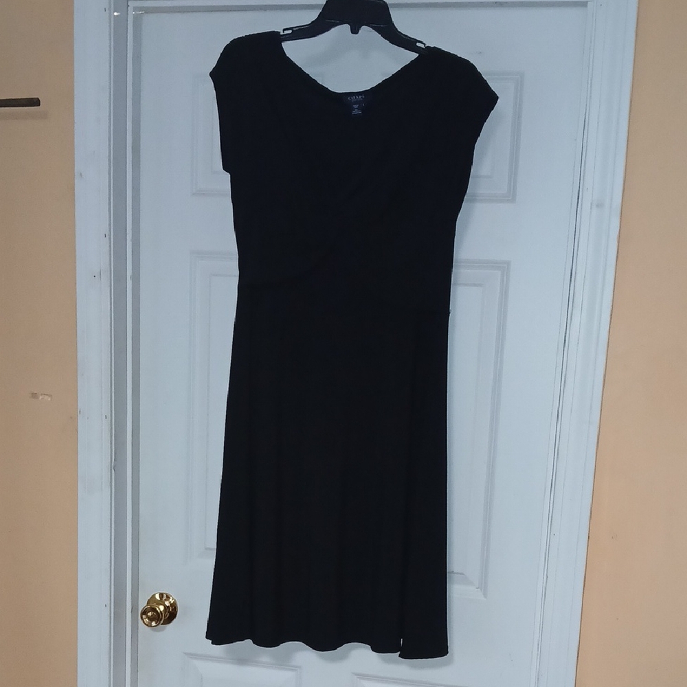 Chaps Black Party Dress Size L